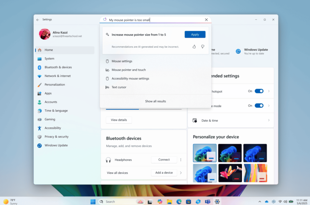 Microsoft bomba uso de IA e reformula menu Iniciar