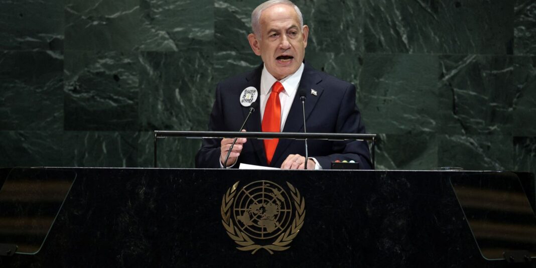 Delegações deixam cadeiras vazias durante discurso de Netanyahu na ONU