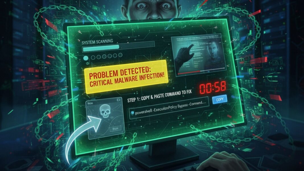 Golpe do ClickFix usa vídeos e timer para pressionar vítimas