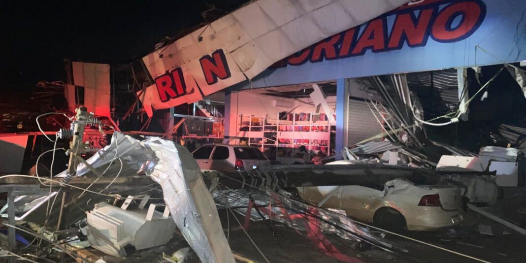 RS: Defesa Civil confirma uma morte e cinco feridos após ciclone bomba